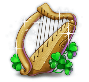 golden_shamrock_symbol_harp